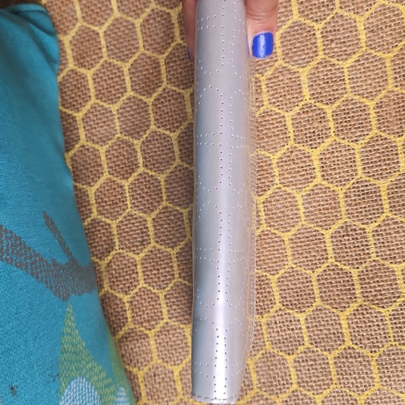 Kate Spade Neda Metallic Silver Perforated Wallet - Picture 7 of 7